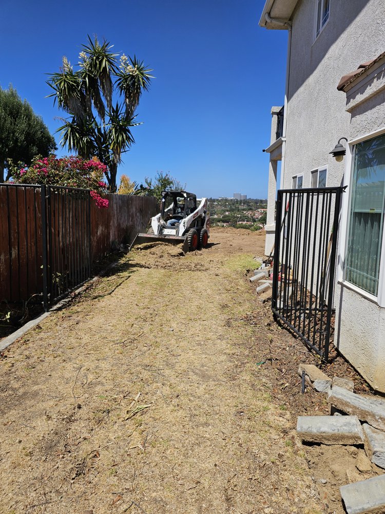 Bobcat excavation site work by IBR Saldana
